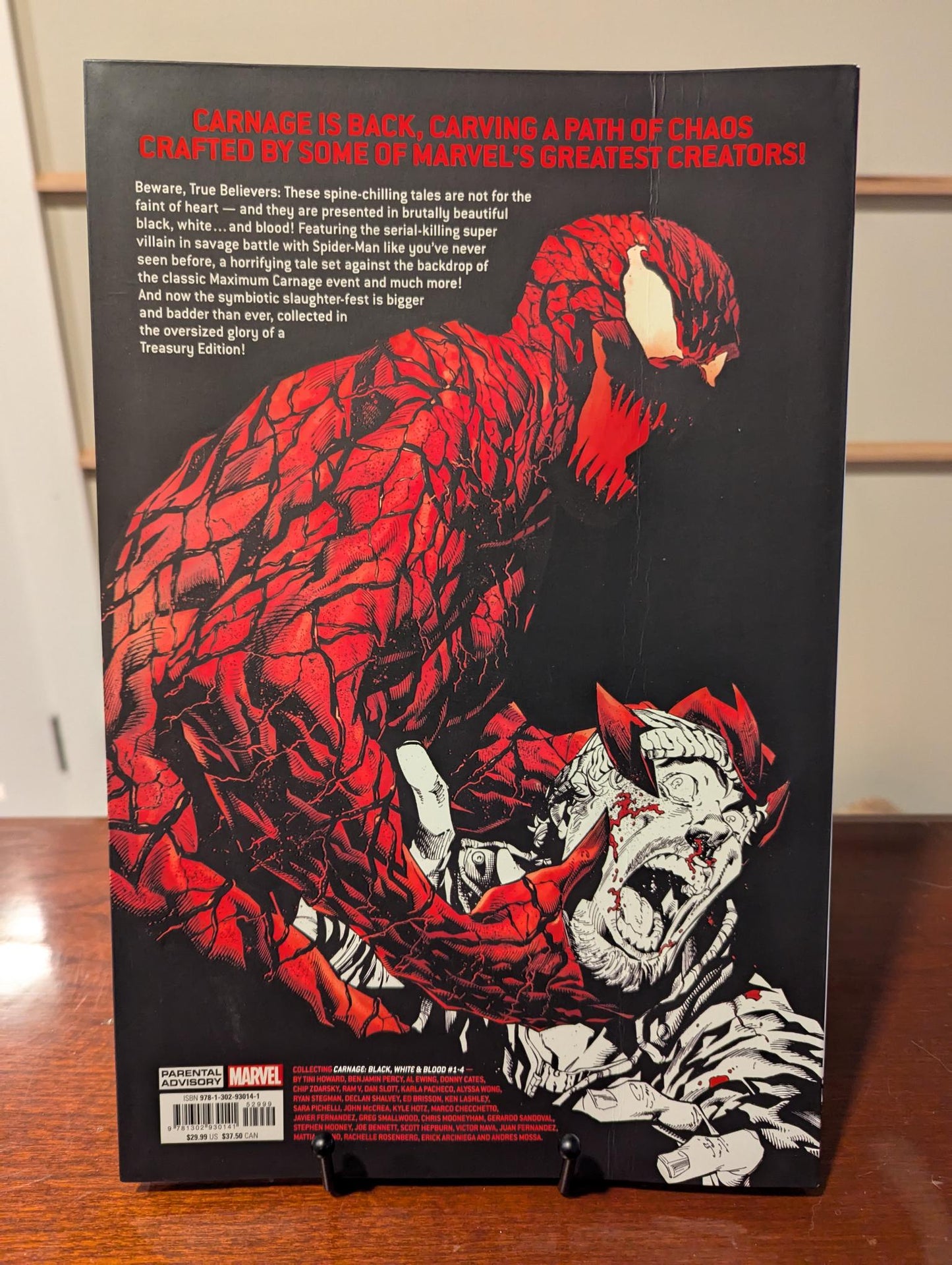 Oversized Carnage Trade Paperback - AMAZING Art Work! 30% off of cover price!