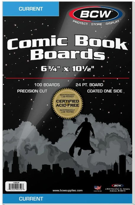 6-3/4" BCW Comic Book Boards - 25% Off!!