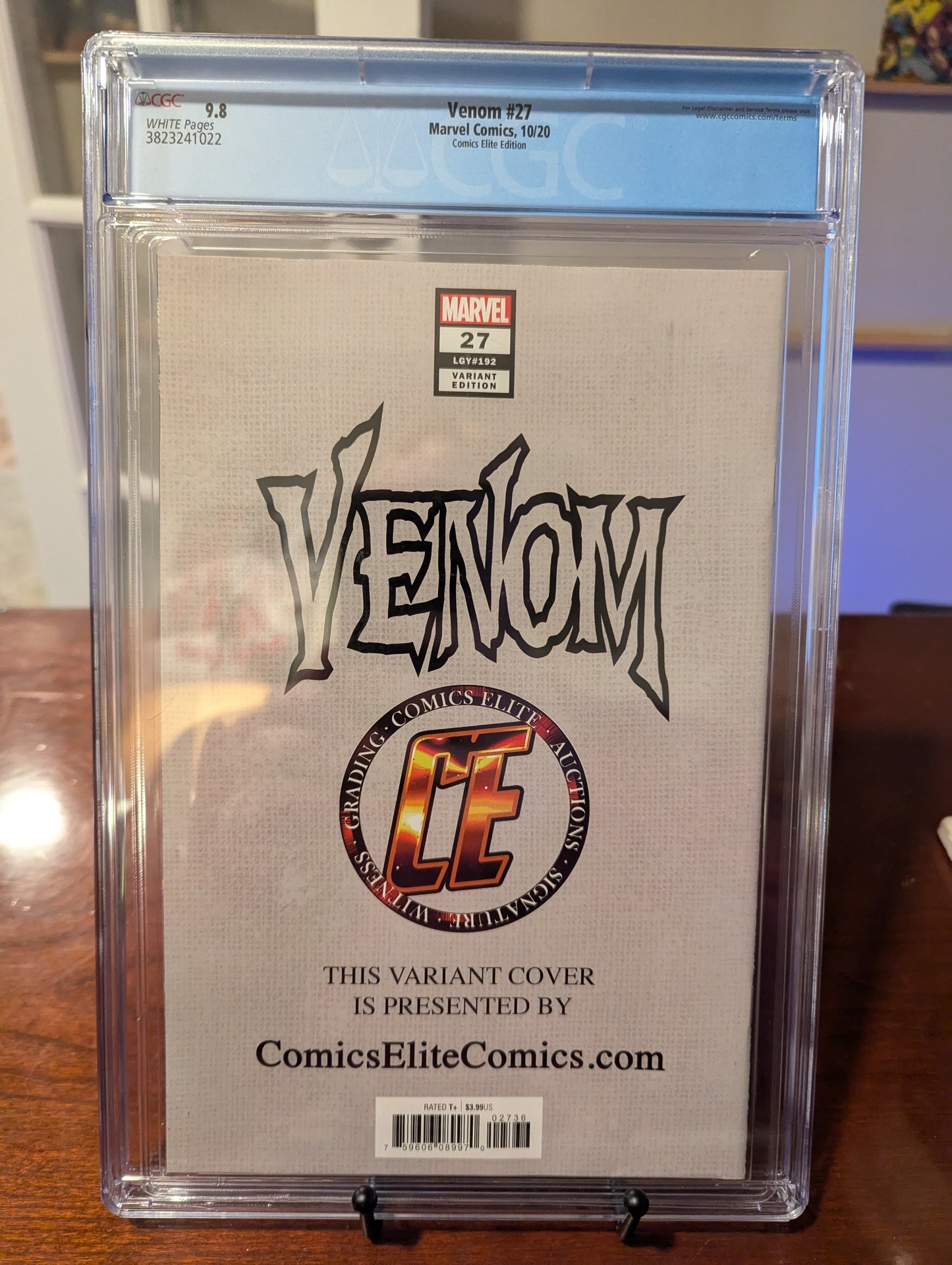 Venom #27 Comics Elite Donny Cates/Ryan Brown CGC 9.8 LGY #192 Variant